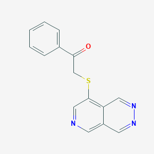 Acetophenone, 2-(pyrido[3,4-d]pyridazin-8-ylthio)-