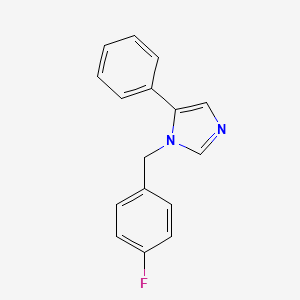 molecular formula C16H13FN2 B10839569 1-(4-Fluorobenzyl)-5-phenyl-1H-imidazole 