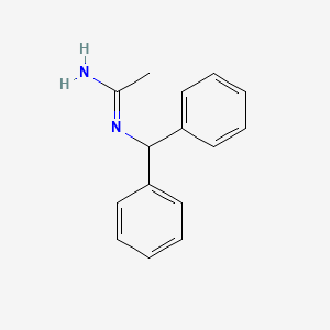molecular formula C15H16N2 B10839689 N'-benzhydrylethanimidamide 