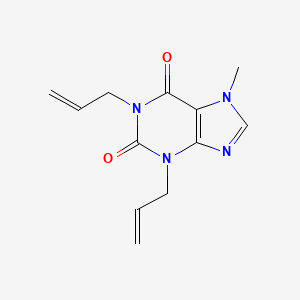 molecular formula C12H14N4O2 B10839788 1,3-Diallyl-7-methylxanthine CAS No. 102284-65-1