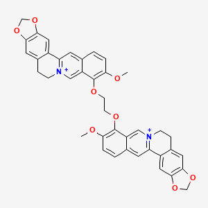 molecular formula C40H34N2O8+2 B10839805 1,2-Di(berberine-9-O-yl)ethane dibromide 