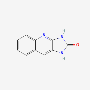 molecular formula C10H7N3O B10839832 1,3-Dihydro-imidazo[4,5-b]quinolin-2-one 