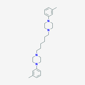 molecular formula C28H42N4 B10839833 1,6-Bis(4-m-tolylpiperazin-1-yl)hexane 