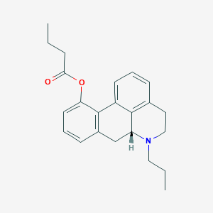 molecular formula C23H27NO2 B10839961 11-Butyryloxy-N-n-propylnoraporphine 