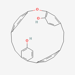 molecular formula C28H24O3 B10839997 12-dehydroxyriccardin C 