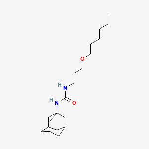 molecular formula C20H36N2O2 B10840108 1-Adamantan-1-yl-3-(3-hexyloxypropyl)urea 