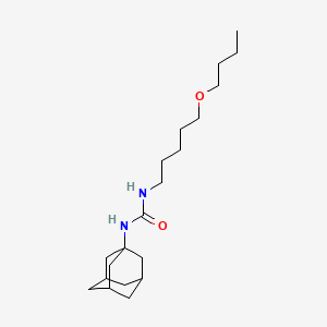 molecular formula C20H36N2O2 B10840138 1-Adamantan-1-yl-3-(5-butoxypentyl)urea 