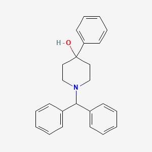 molecular formula C24H25NO B10840236 1-Benzhydryl-4-phenylpiperidin-4-ol 