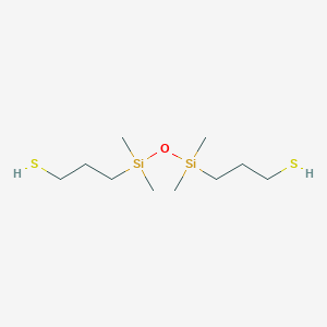 molecular formula C10H26OS2Si2 B108409 3-[[Dimethyl(3-sulfanylpropyl)silyl]oxy-dimethylsilyl]propane-1-thiol CAS No. 18001-52-0