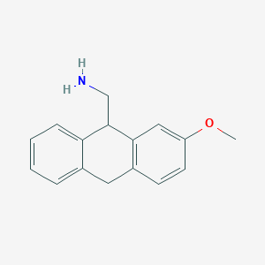 molecular formula C16H17NO B10841819 2-Methoxy-9-aminomethyl-9,10-dihydroanthracene 