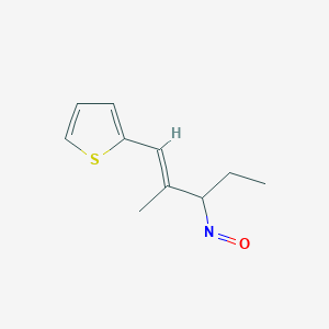 molecular formula C10H13NOS B10841840 2-Methyl-1-(thiophen-2-yl)pent-1-en-3-one oxime 
