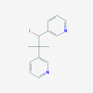 molecular formula C14H15IN2 B10841849 2-Methyl-1,2-di-pyridin-3-yl-propyliodide CAS No. 87372-72-3