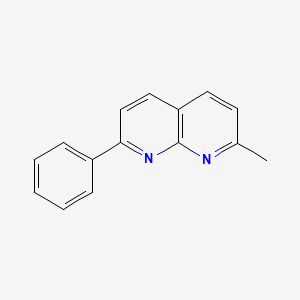 molecular formula C15H12N2 B10841889 2-Methyl-7-phenyl-1,8-naphthyridine 
