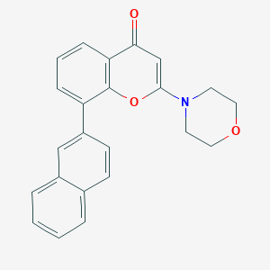 molecular formula C23H19NO3 B10841893 2-Morpholin-4-yl-8-naphthalen-2-ylchromen-4-one 