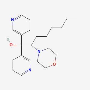 molecular formula C22H31N3O2 B10841905 2-Morpholino-1,1-di(pyridin-3-yl)octan-1-ol 