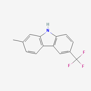 molecular formula C14H10F3N B10841917 2-methyl-6-(trifluoromethyl)-9H-carbazole 