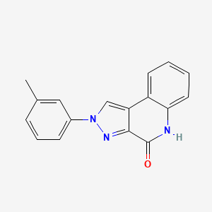 molecular formula C17H13N3O B10841949 2-m-tolyl-2H-pyrazolo[3,4-c]quinolin-4(5H)-one 