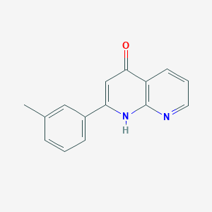 molecular formula C15H12N2O B10841960 2-m-Tolyl-1H-[1,8]naphthyridin-4-one 