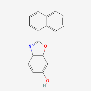 molecular formula C17H11NO2 B10841991 2-Naphthalen-1-yl-benzooxazol-6-ol 