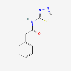 molecular formula C10H9N3OS B10842070 2-phenyl-N-(1,3,4-thiadiazol-2-yl)acetamide 