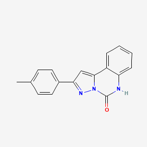 molecular formula C17H13N3O B10842098 2-p-Tolyl-6H-pyrazolo[1,5-c]quinazolin-5-one 