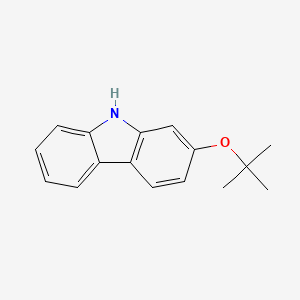 molecular formula C16H17NO B10842120 2-tert-butoxy-9H-carbazole 