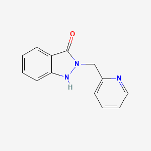 molecular formula C13H11N3O B10842133 2-Pyridin-2-ylmethyl-1,2-dihydro-indazol-3-one 