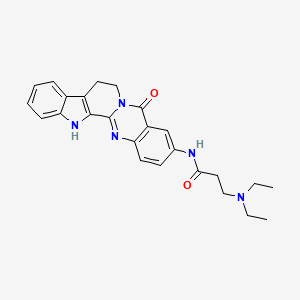 molecular formula C25H27N5O2 B10842235 3-(2-Diethylamino-propionamino)-rutaecarpine 