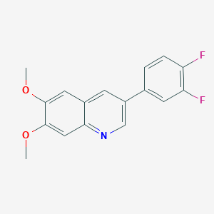 molecular formula C17H13F2NO2 B10842301 3-(3,4-Difluoro-phenyl)-6,7-dimethoxy-quinoline 