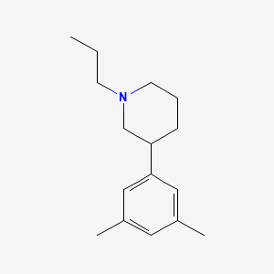 molecular formula C16H25N B10842314 3-(3,5-Dimethylphenyl)-1-propylpiperidine CAS No. 219704-08-2