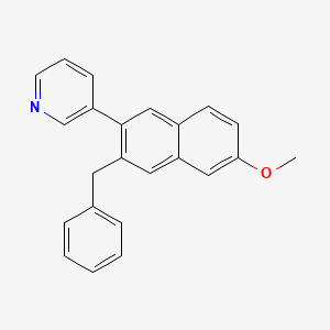 molecular formula C23H19NO B10842341 3-(3-Benzyl-6-methoxynaphthalen-2-yl)pyridine 