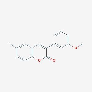molecular formula C17H14O3 B10842346 3-(3-methoxyphenyl)-6-methyl-2H-chromen-2-one CAS No. 1190439-37-2