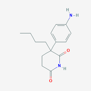 molecular formula C15H20N2O2 B10842375 3-(4-Amino-phenyl)-3-butyl-piperidine-2,6-dione 