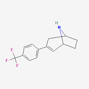 molecular formula C14H14F3N B10842490 3-(4-Trifluoromethylphenyl)-2-nortropene 