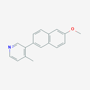 molecular formula C17H15NO B10842518 3-(6-Methoxynaphthalen-2-yl)-4-methylpyridine 