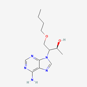 molecular formula C13H21N5O2 B10842536 3-(6-Amino-purin-9-yl)-4-butoxy-butan-2-ol 
