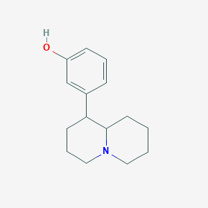 molecular formula C15H21NO B10842589 3-(Octahydro-quinolizin-1-yl)-phenol 