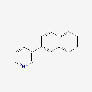 molecular formula C15H11N B10842606 3-(Naphthalen-2-yl)pyridine 