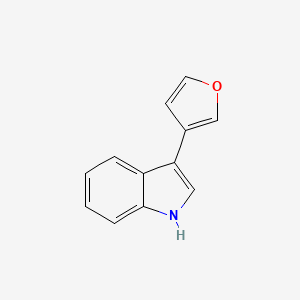 molecular formula C12H9NO B10842610 3-(furan-3-yl)-1H-indole CAS No. 155440-58-7