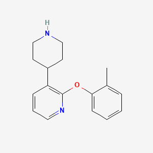 molecular formula C17H20N2O B10842620 3-(Piperidin-4-yl)-2-(o-tolyloxy)pyridine 