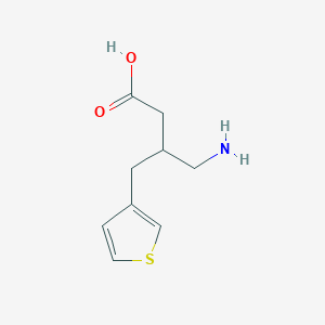 molecular formula C9H13NO2S B10842625 3-(Aminomethyl)-4-(thiophen-3-yl)butanoic acid 