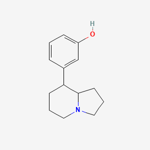 molecular formula C14H19NO B10842636 (+)-3-(Octahydro-indolizin-8-yl)-phenol 
