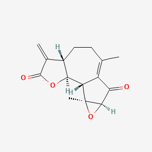 molecular formula C15H16O4 B10842681 3,4-Epoxydehydroleucodin 