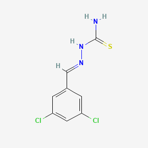 molecular formula C8H7Cl2N3S B10842682 3,5-Dichlorobenzaldehyde thiosemicarbazone 