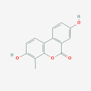 molecular formula C14H10O4 B10842689 3,8-dihydroxy-4-methyl-6H-benzo[c]chromen-6-one 