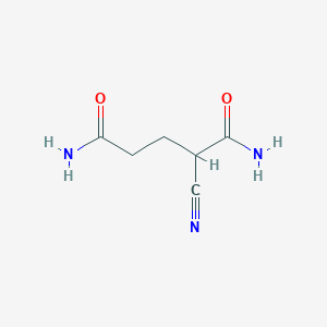 molecular formula C6H9N3O2 B108427 2-Cyanopentanediamide CAS No. 18283-43-7