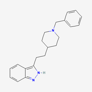 molecular formula C21H25N3 B10842750 3-[2-(1-Benzyl-piperidin-4-yl)-ethyl]-1H-indazole 