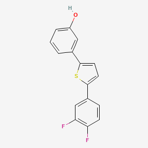 molecular formula C16H10F2OS B10842776 3-[5-(3,4-Difluorophenyl)-2-thienyl]phenol 