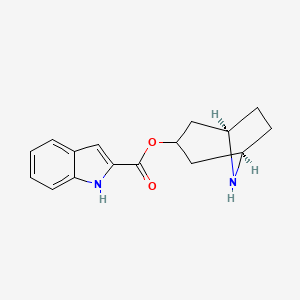 molecular formula C16H18N2O2 B10842798 3alpha-(2''-Indolecarbonyloxy)-nortropane 