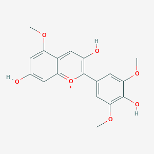 molecular formula C18H17O7+ B108428 Capensinidin CAS No. 19077-85-1